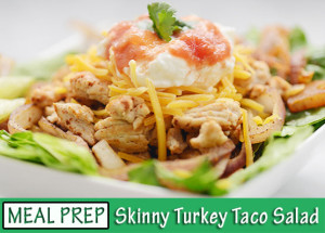 Skinny Turkey Taco Salad