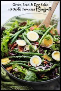 Green Bean and Egg Salad with Garlic Parmesan Vinaigrette