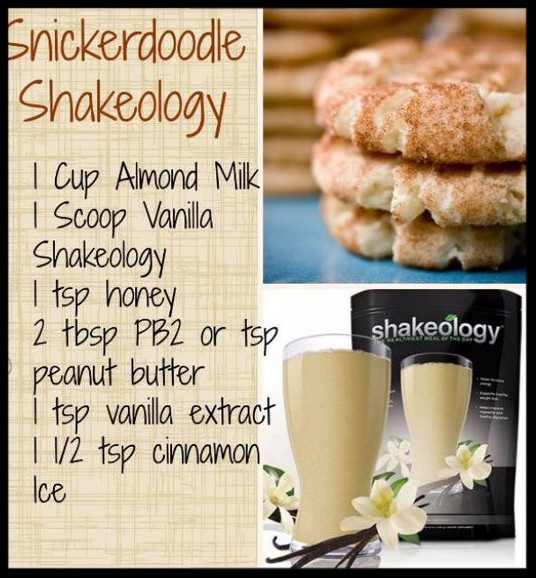 Snickerdoodle Shakeology Recipe